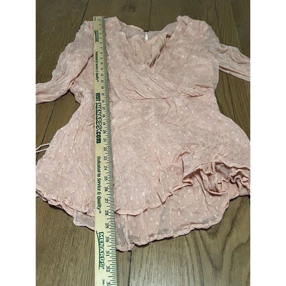 Free People Delilah Mini Dress Sz‎ Medium Lightweight Modern Designer Party Sexy - Picture 3 of 11